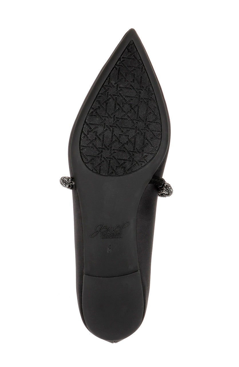 Vana Pointed Flats with Embellished Straps