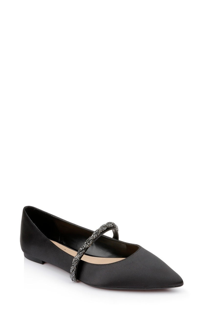 Vana Pointed Flats with Embellished Straps