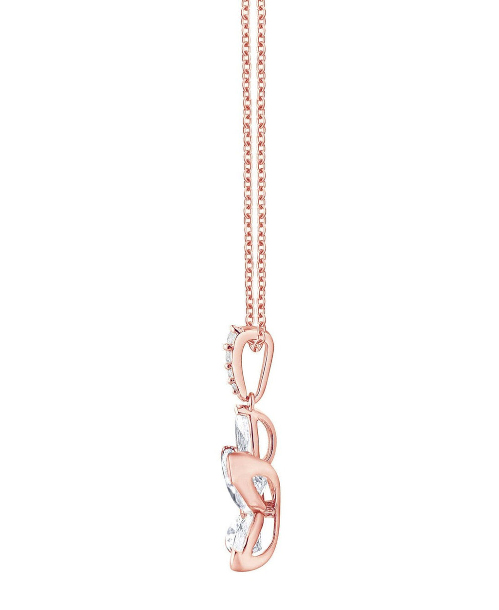 Diamond Butterfly Pendant Necklace