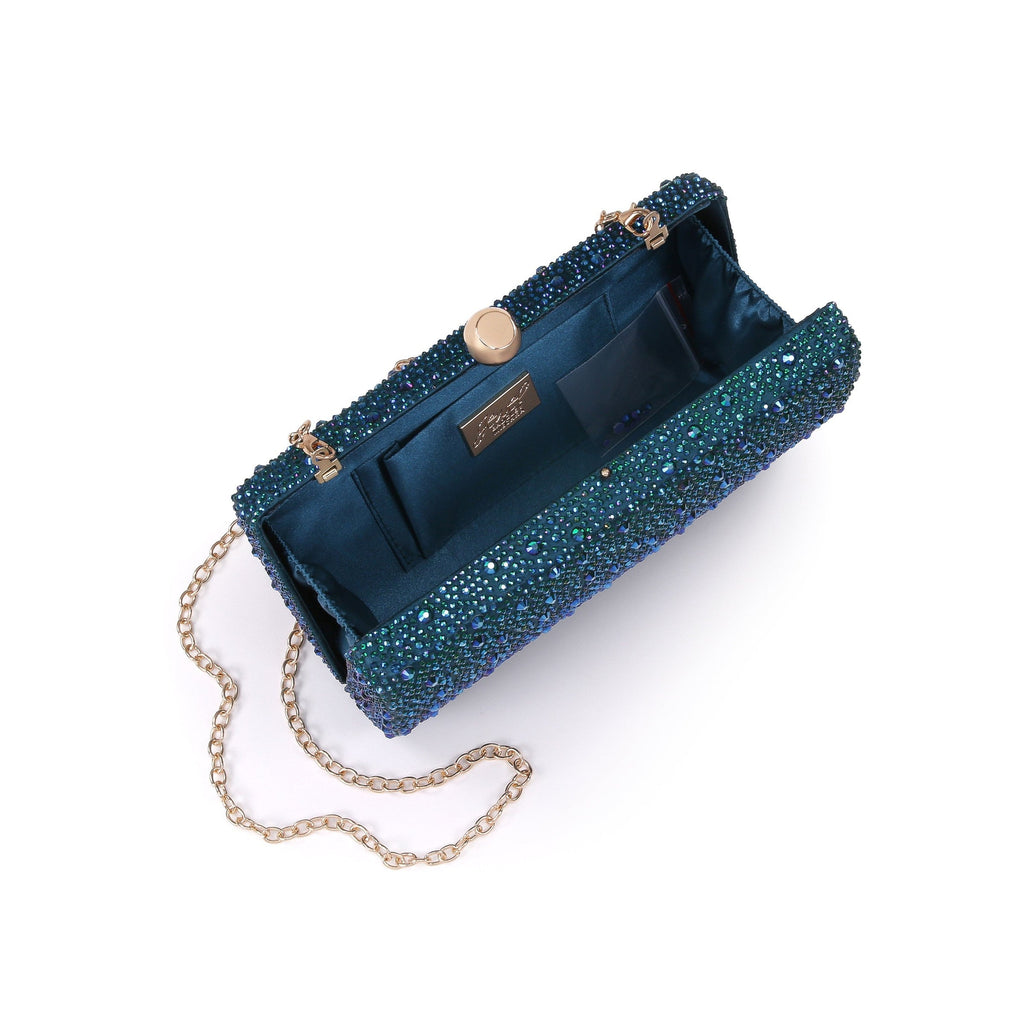 Fern Mixed Crystal Minaudiere