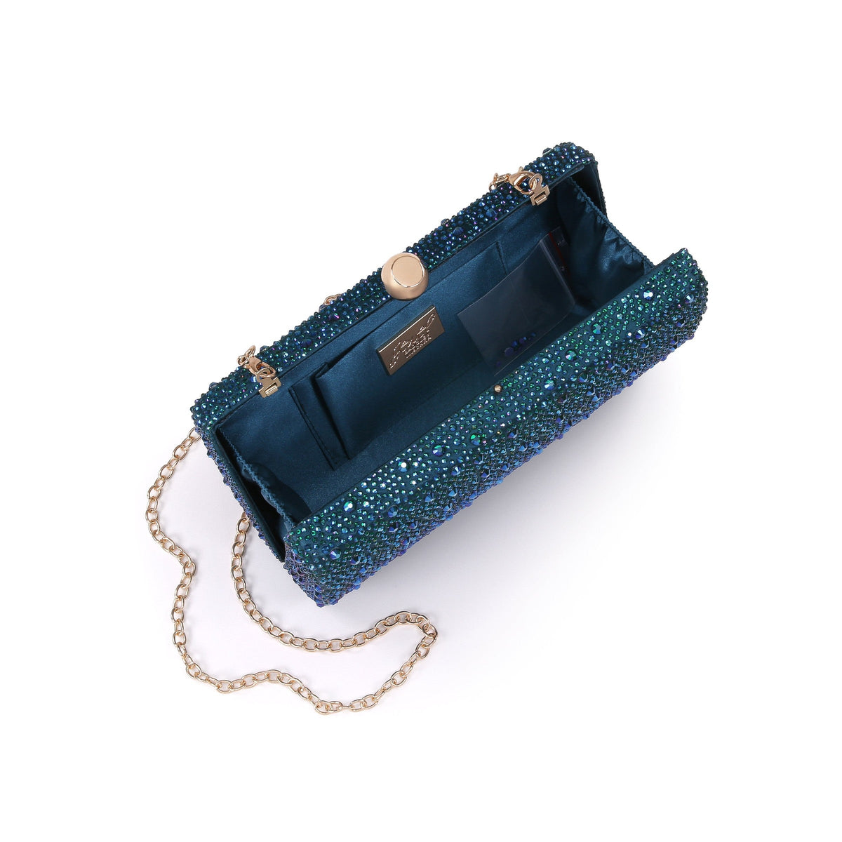 Fern Mixed Crystal Minaudiere