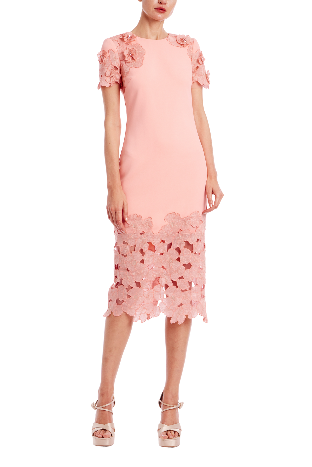 Floral Lace Sheath Dress