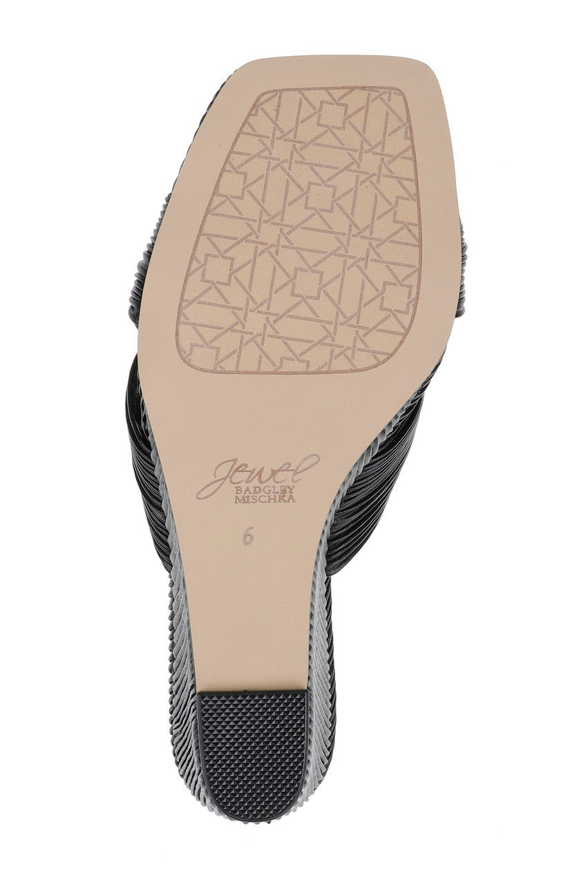 Hype Pleated Wedge Mule