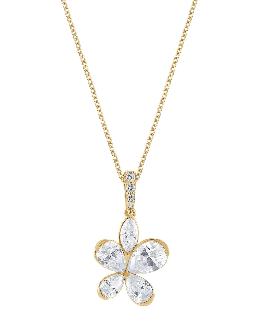 Diamond Butterfly Pendant Necklace