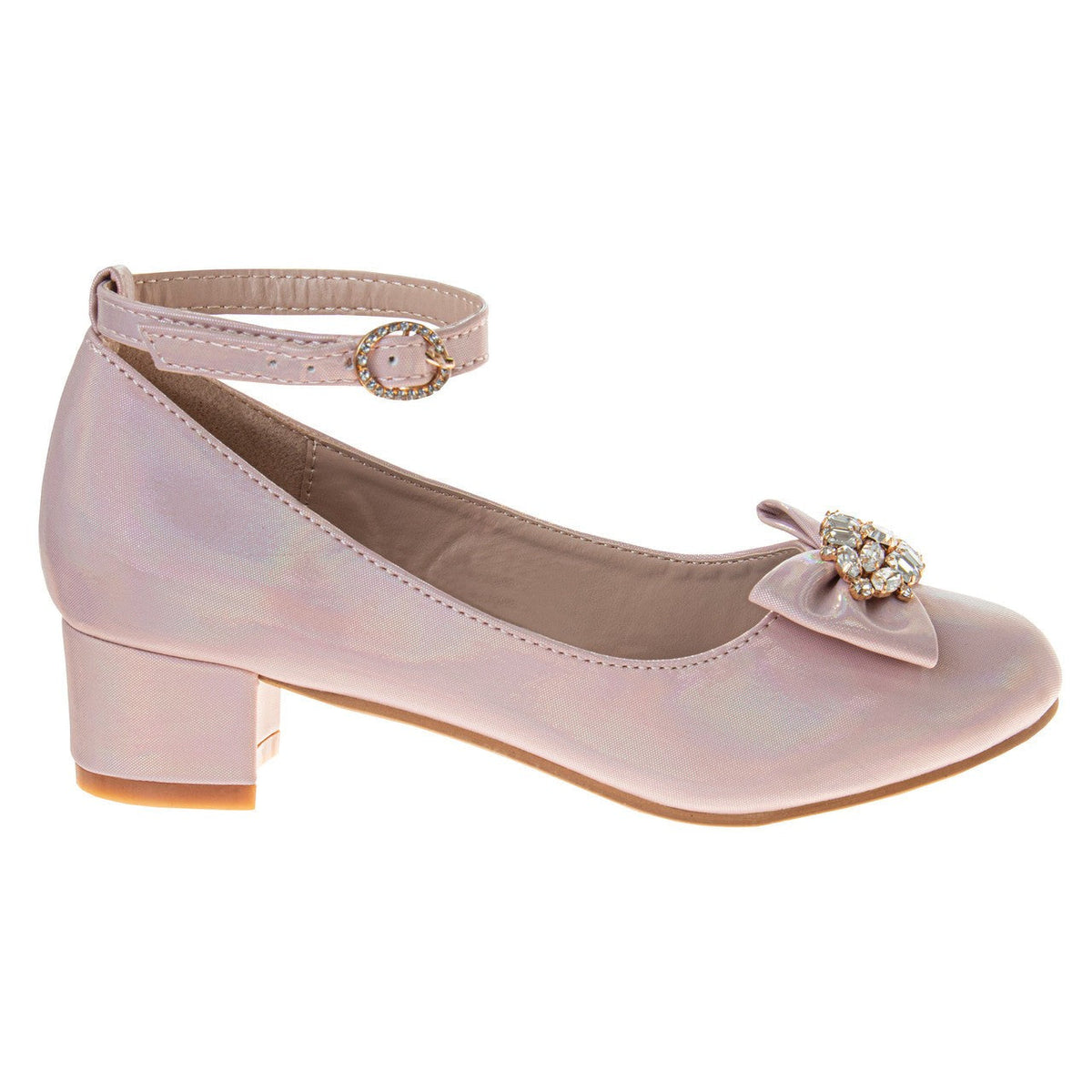 Girls' Ankle Strap Dress Pumps