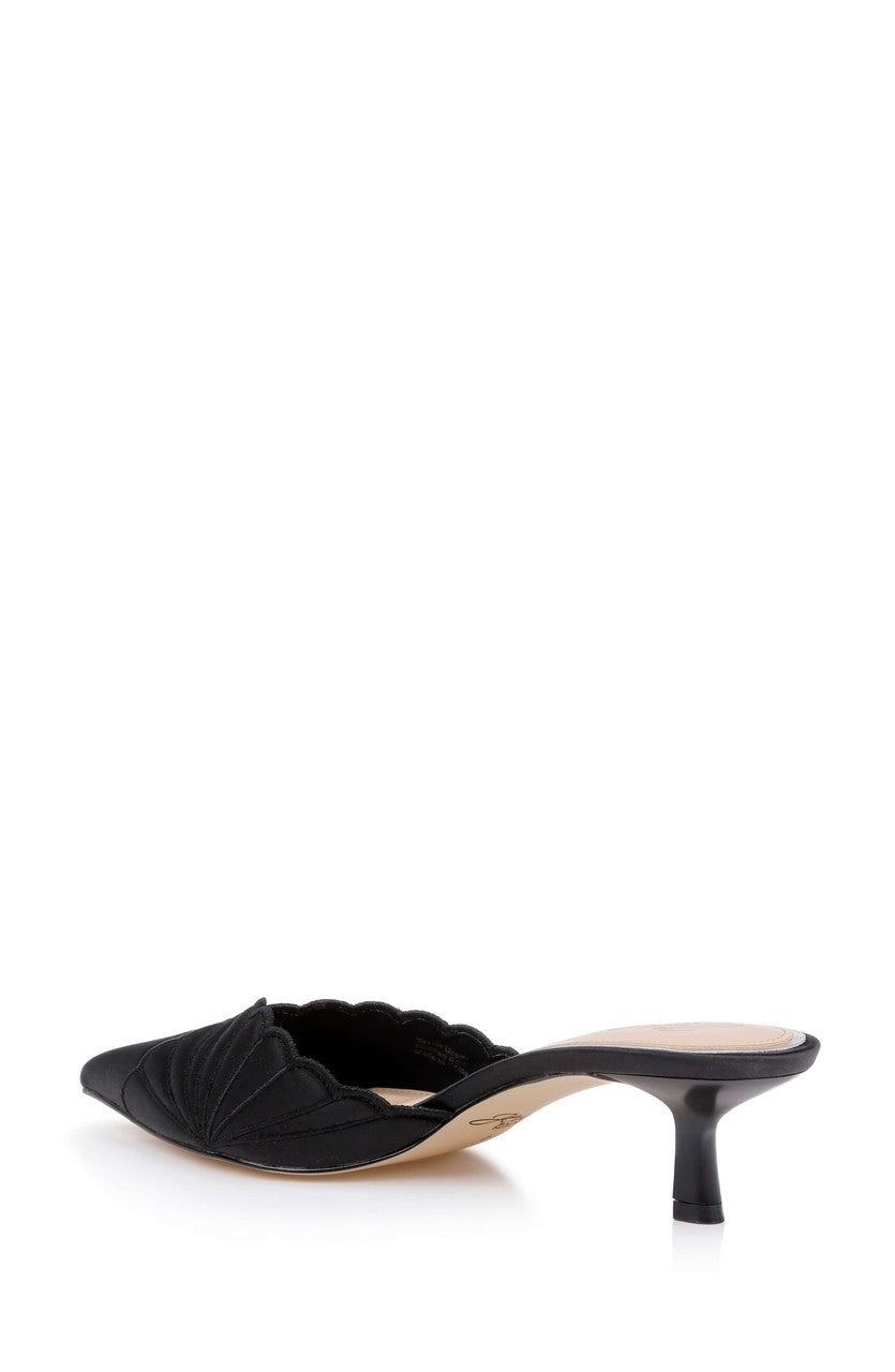 Palmer Pointed Toe Kitten Heel Mules