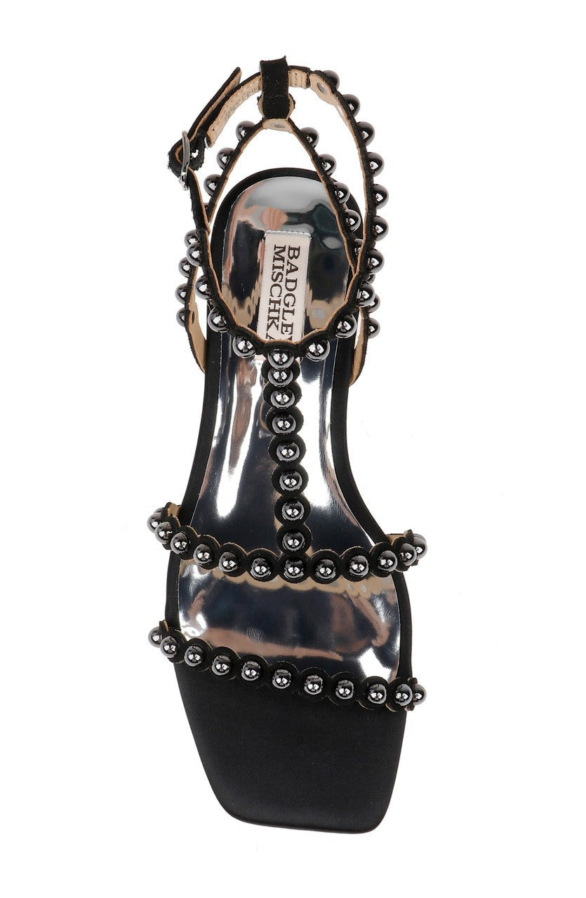 Cami Pearled Gladiator Flat Sandal