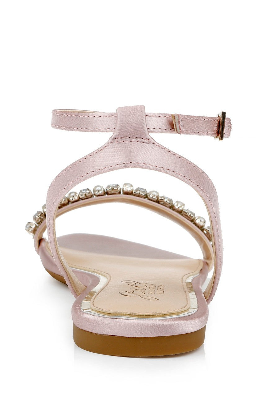 Daria Pearl and Crystal Flat Sandals