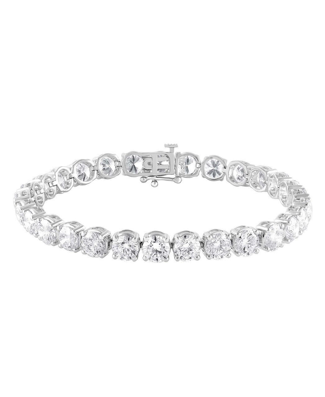 20CTTW Round Cut Diamond Tennis Bracelet