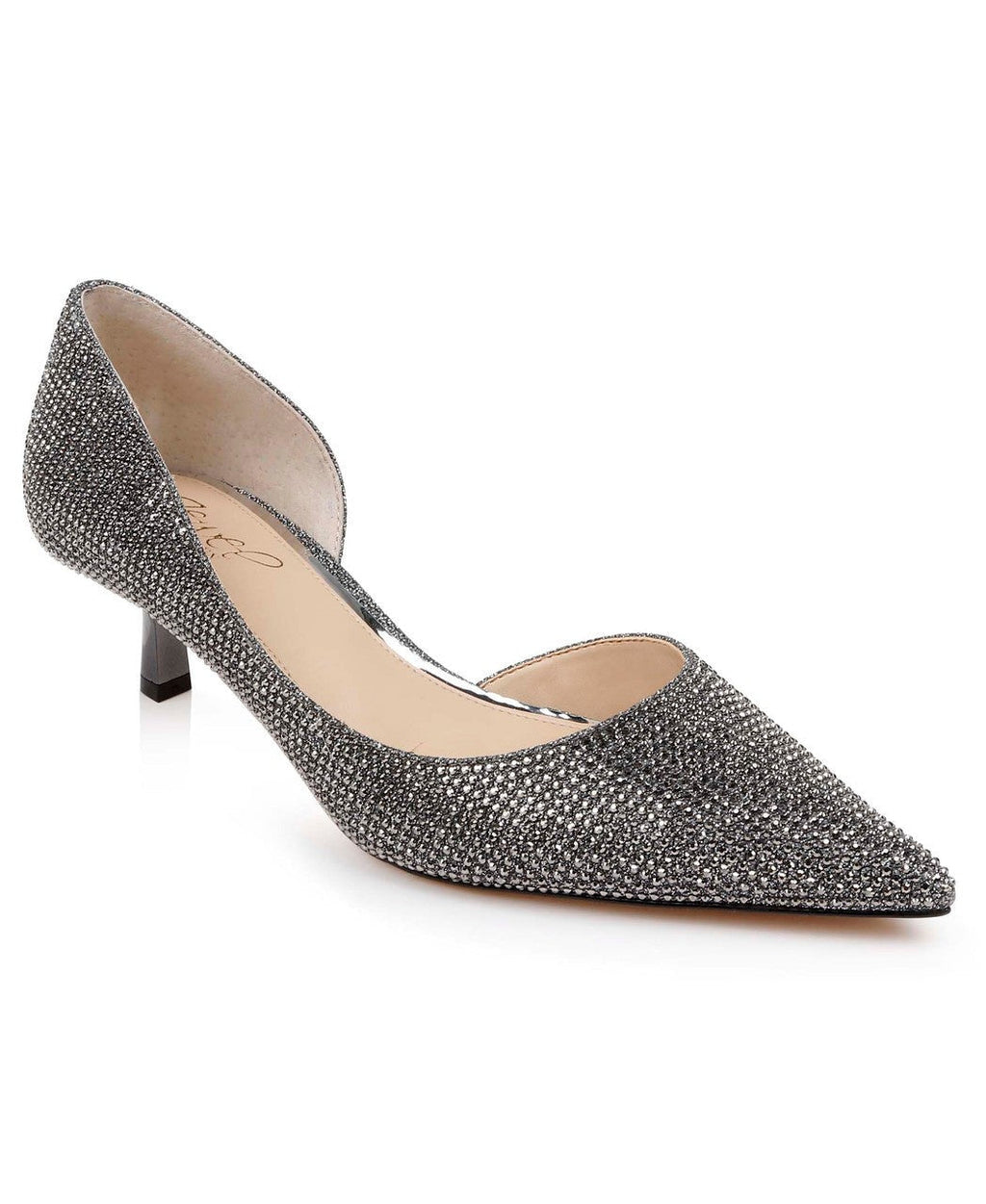 Teegan Pointed Toe Kitten Heel Pumps