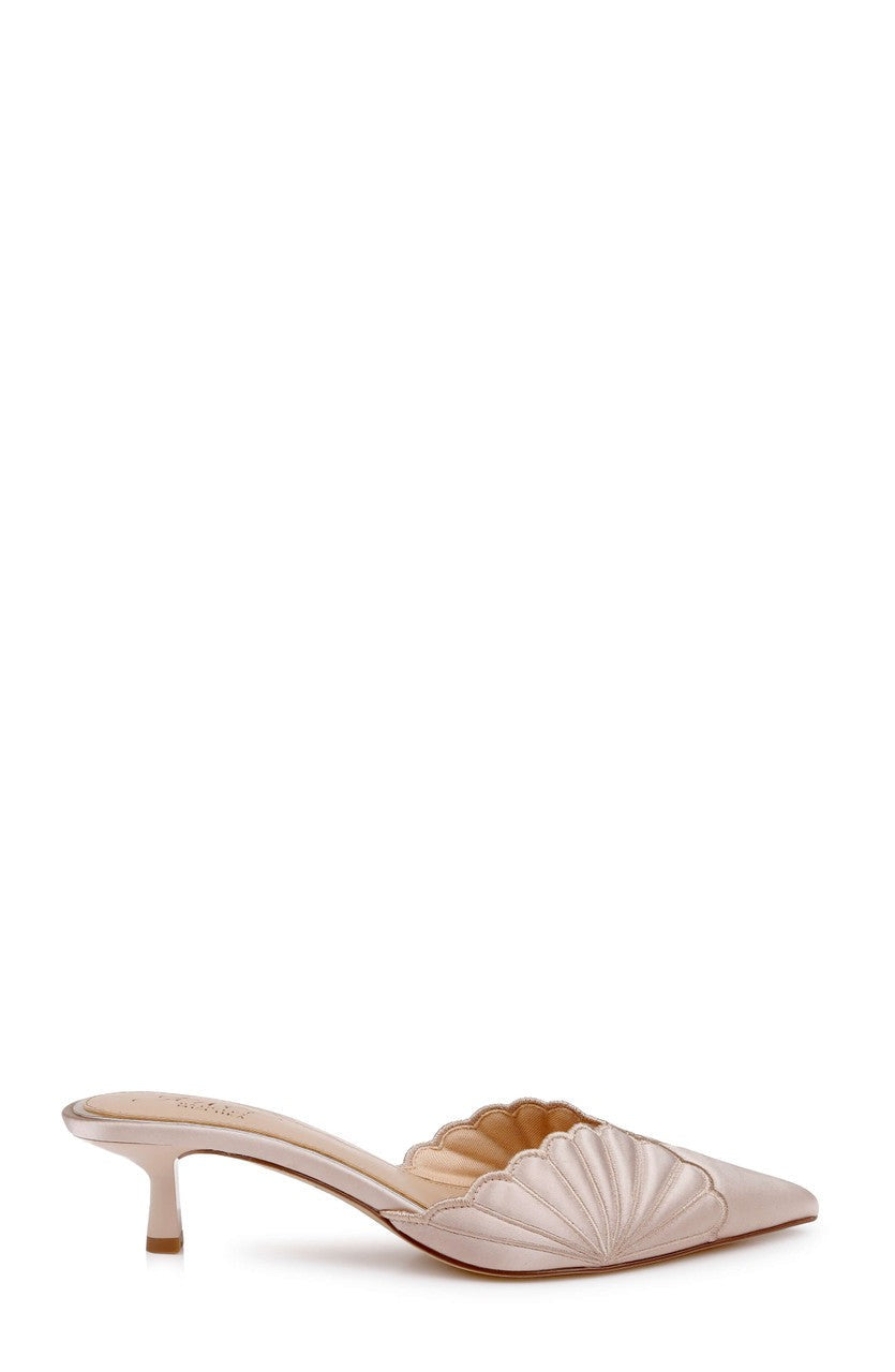 Palmer Pointed Toe Kitten Heel Mules