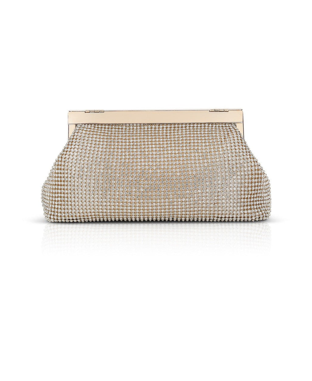 Ivy Asymmetrical Crystal Pouch Clutch