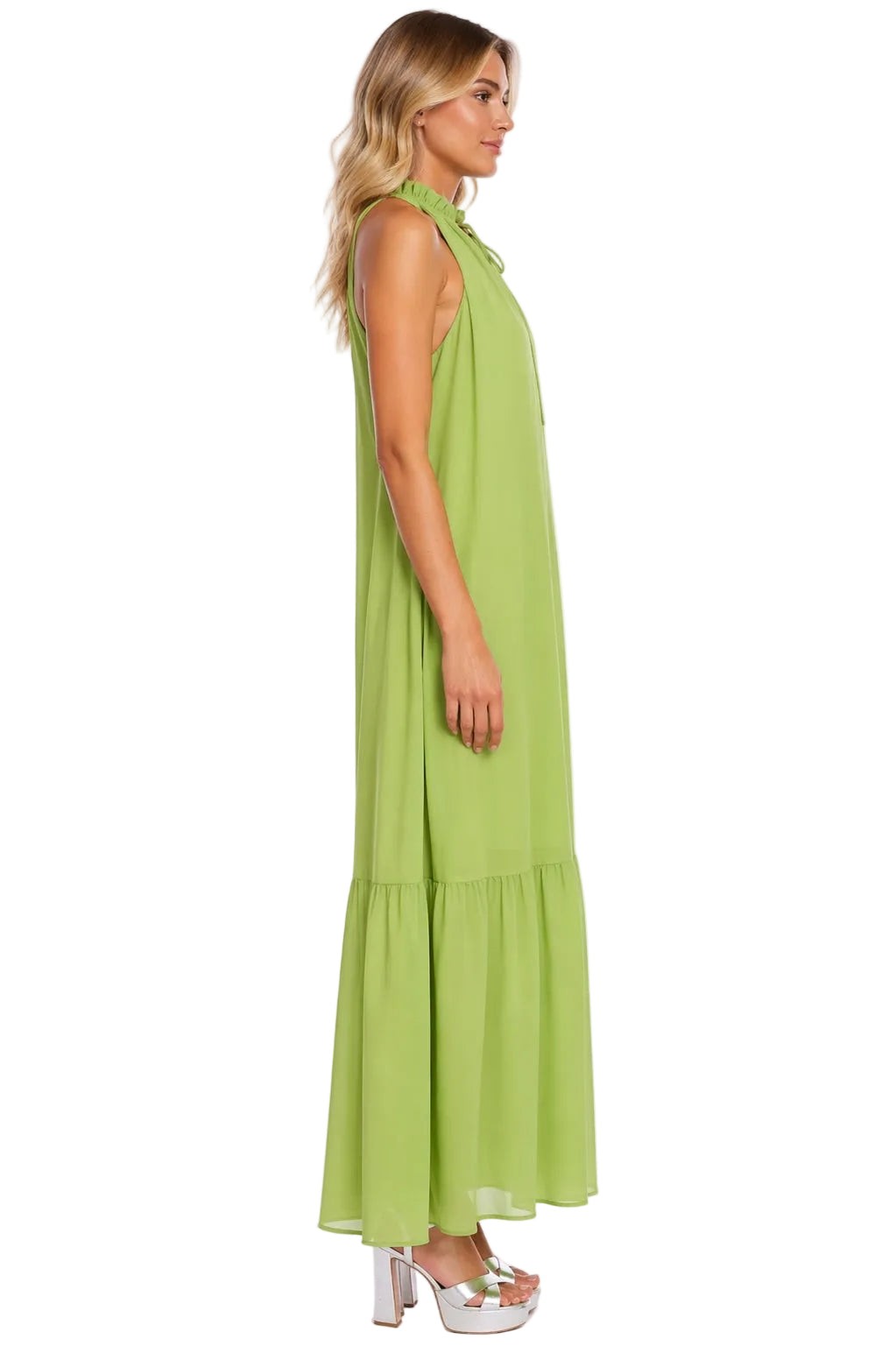 Georgette Trapeze Maxi Dress