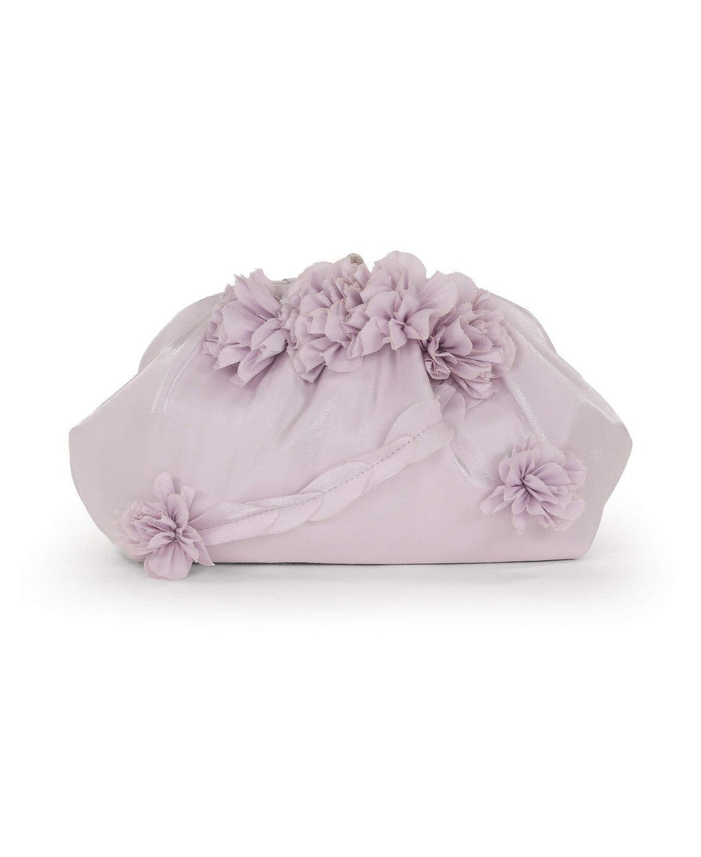 Lottie Floral Applique Pouch Clutch