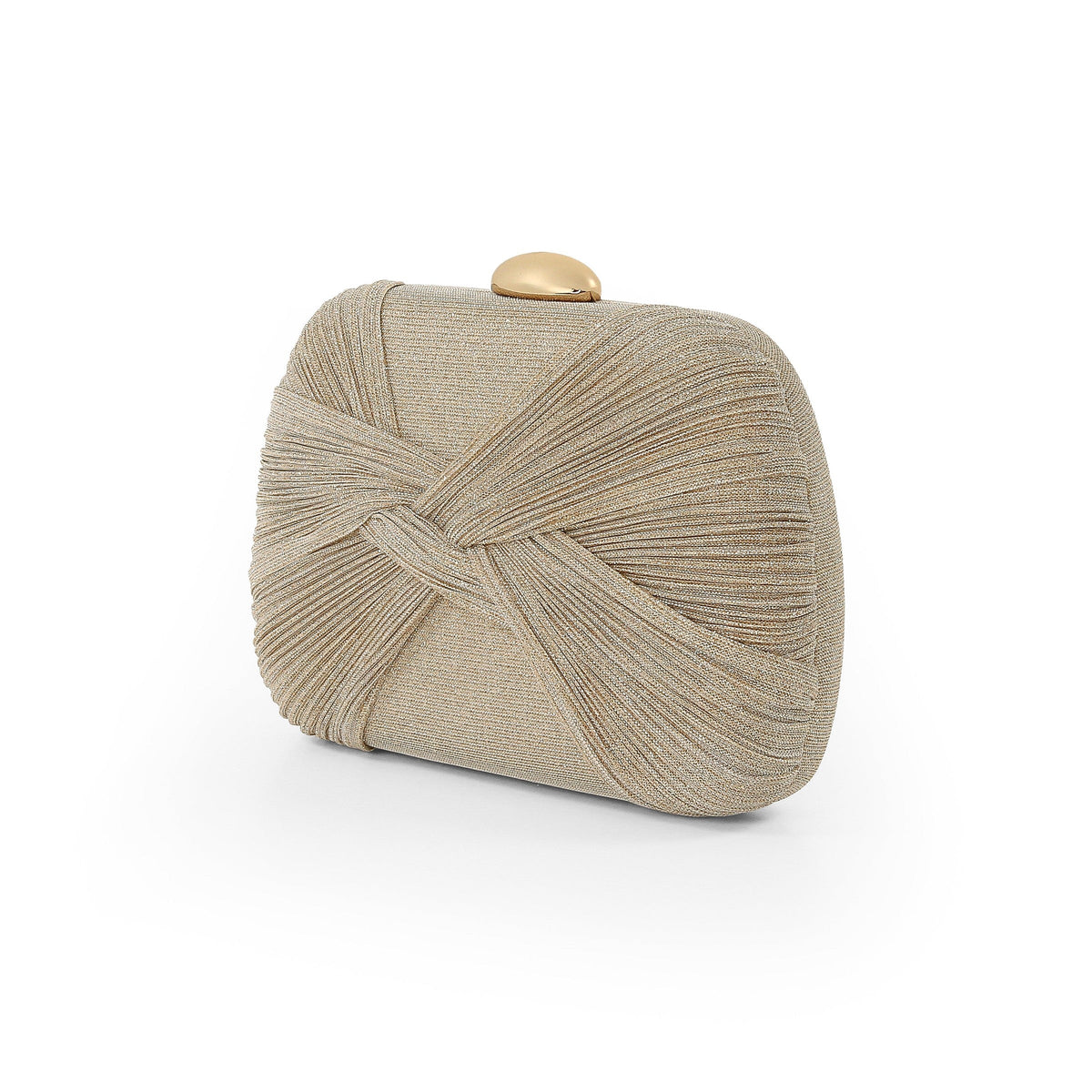 Victoria Pleated Jacquard Minaudiere