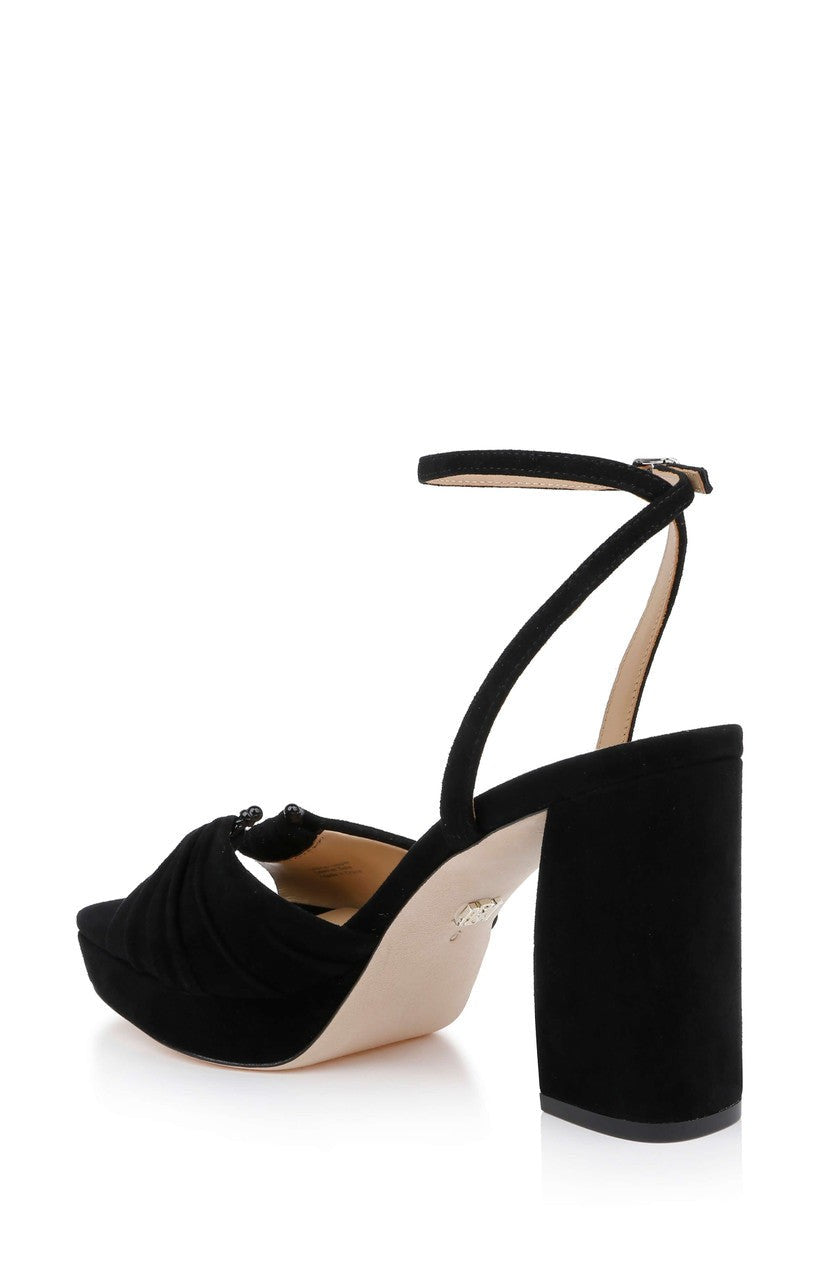 Veda Platform Block Heel Sandal with Ankle Strap