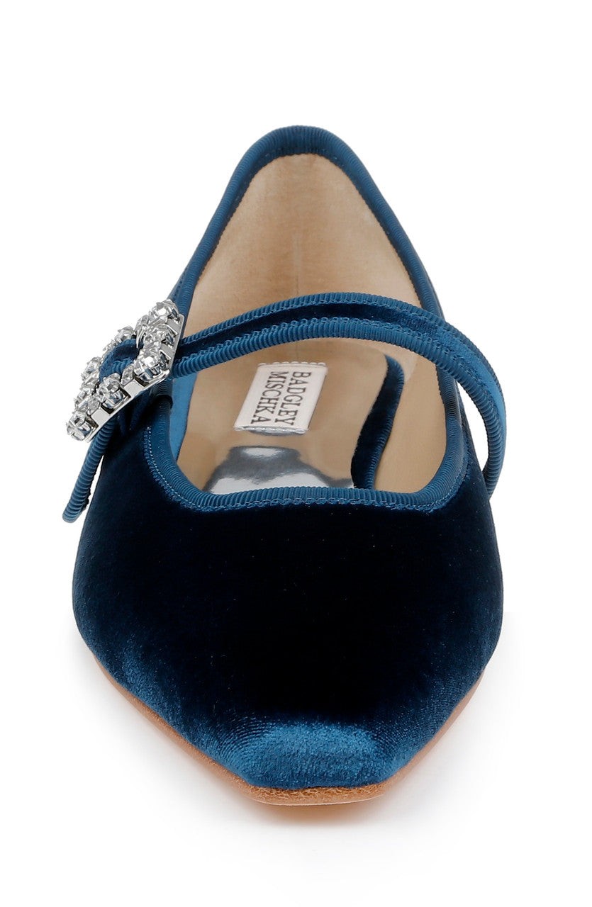 Brystol Ballerina Flats with Crystal Buckle