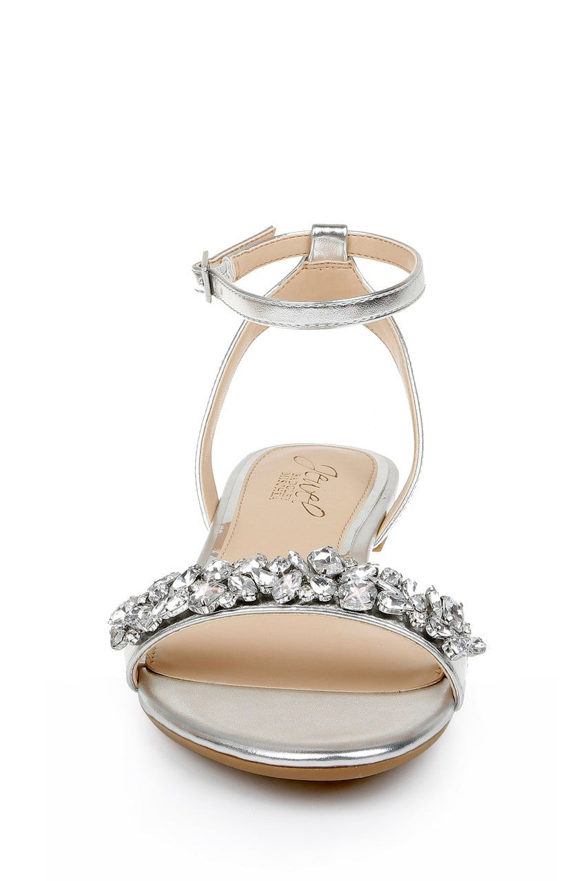 Ohara Minimalist Crystal Adorned Flats