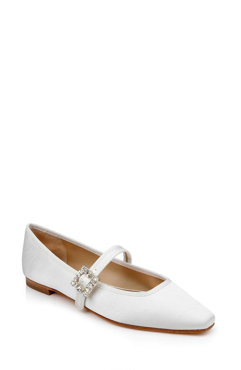 Brystol Ballerina Flats with Crystal Buckle