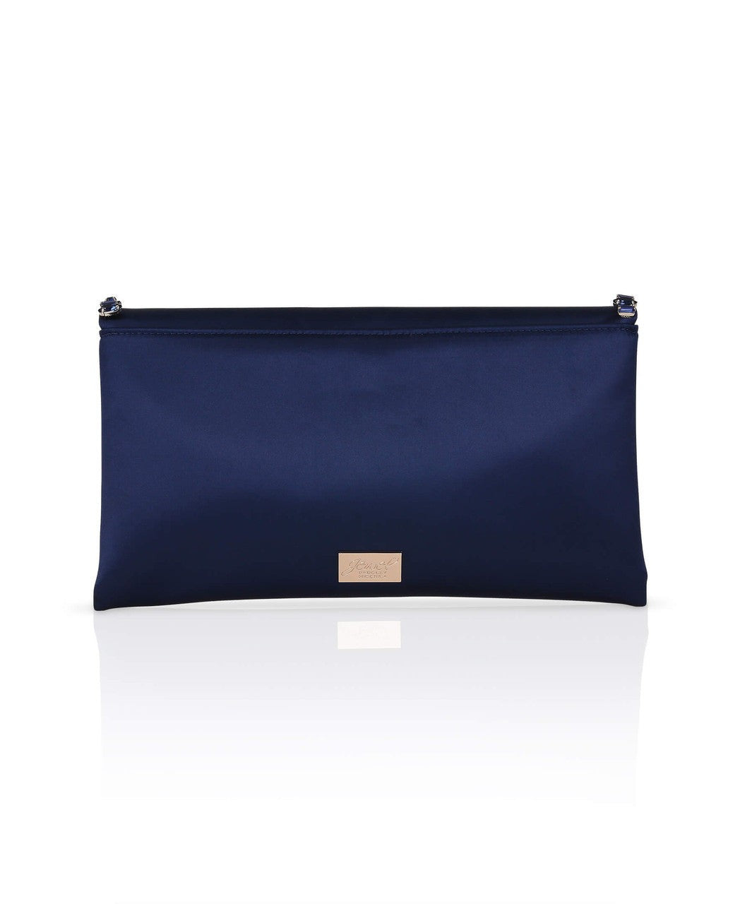 Mika Mixed Crystal Satin Envelope Clutch