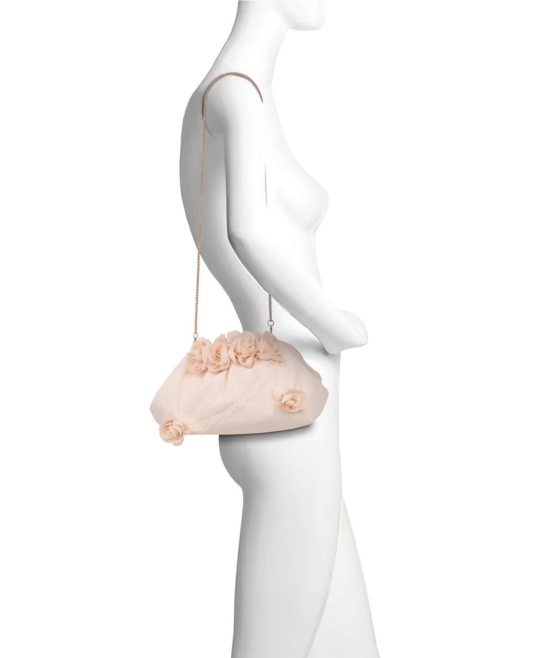 Lottie Floral Applique Pouch Clutch