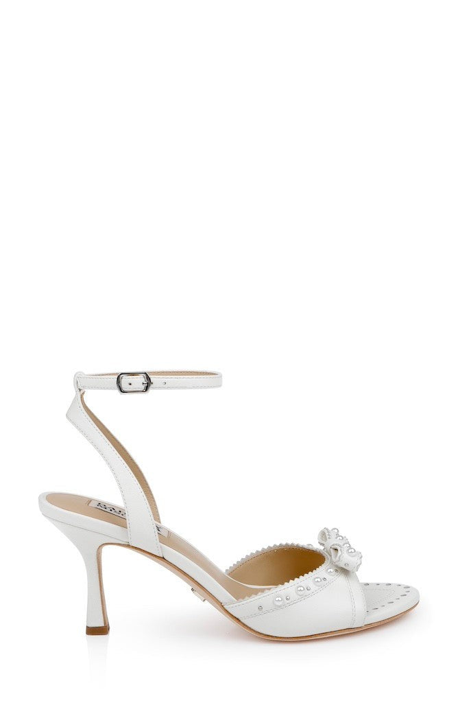 Giuliana Leather Ankle Strap Heels