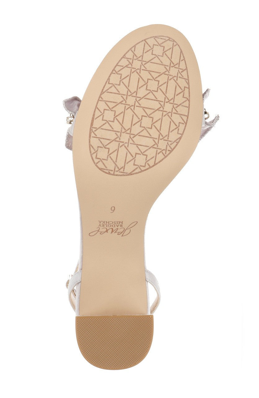Desirie Ruffle Block Heel Sandal