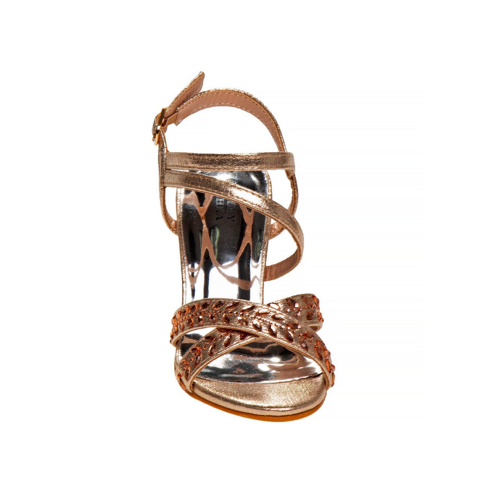 Strappy Open Toe Metallic Girls Shoe