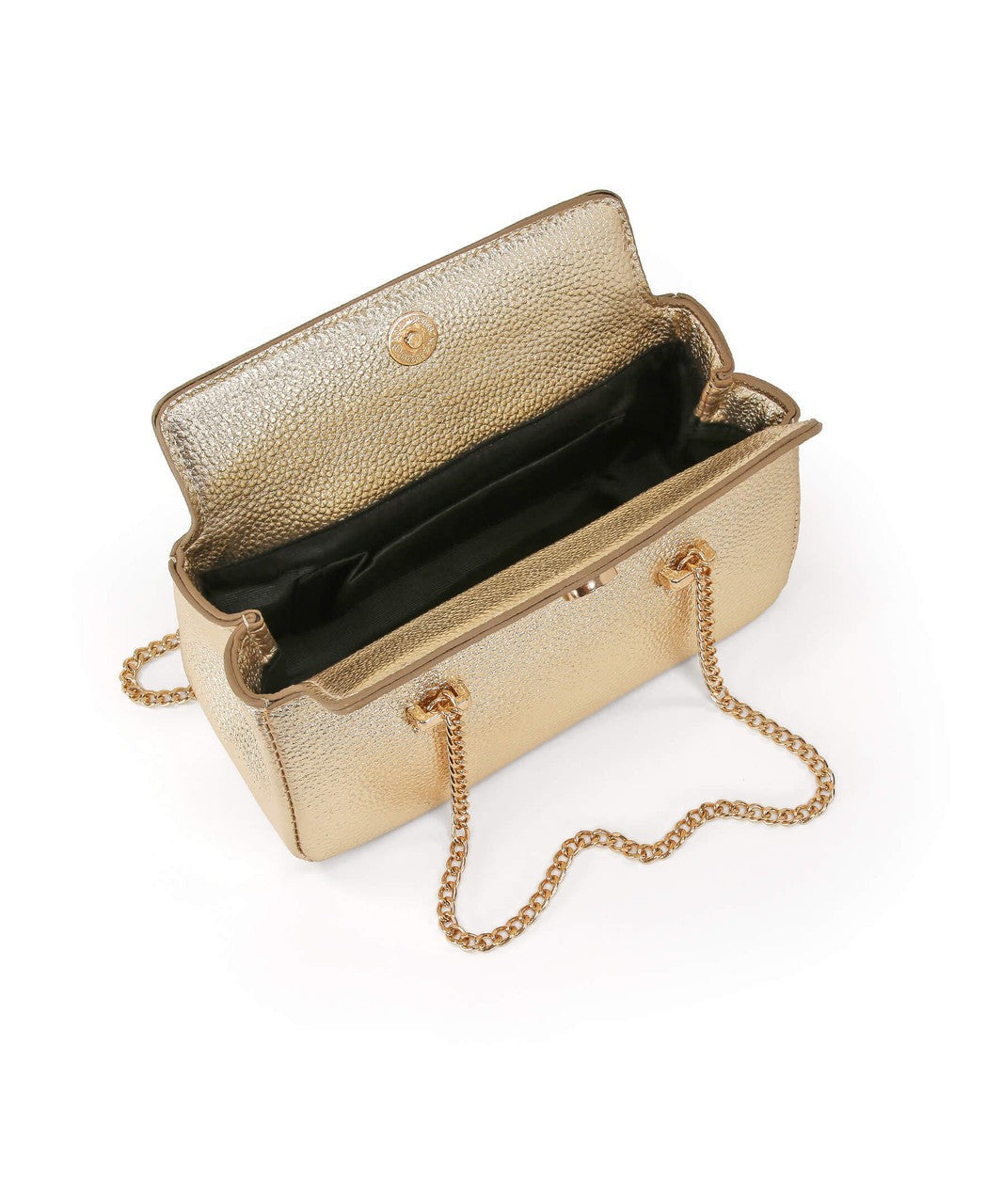 Senna Compact Faux Leather Box Clutch