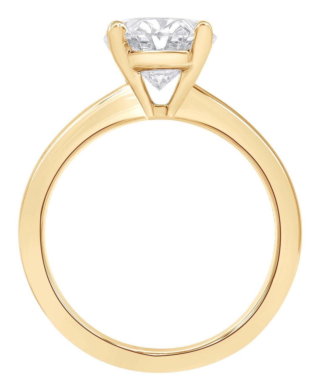 Oval-Cut Diamond Solitaire Engagement Ring