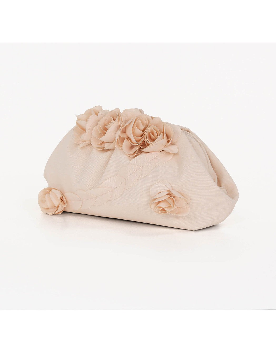 Lottie Floral Applique Pouch Clutch