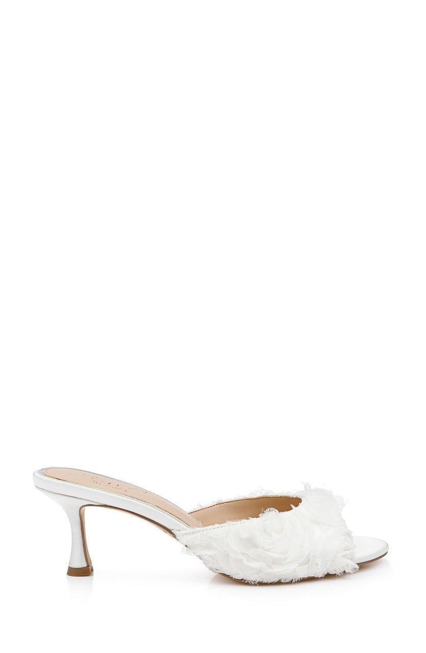 Scarlet Kitten Heel Mule Sandals