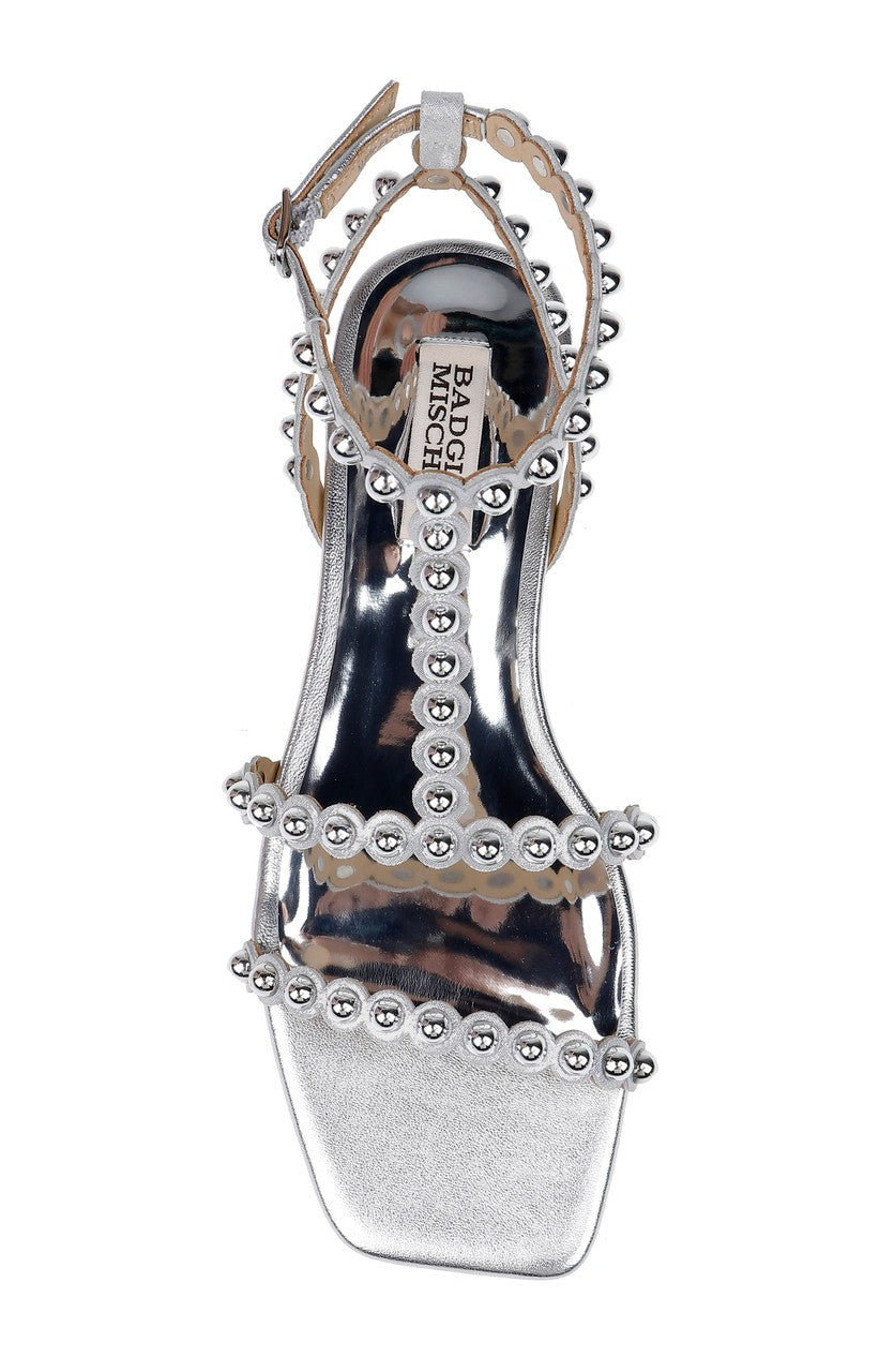 Cami Pearled Gladiator Flat Sandal
