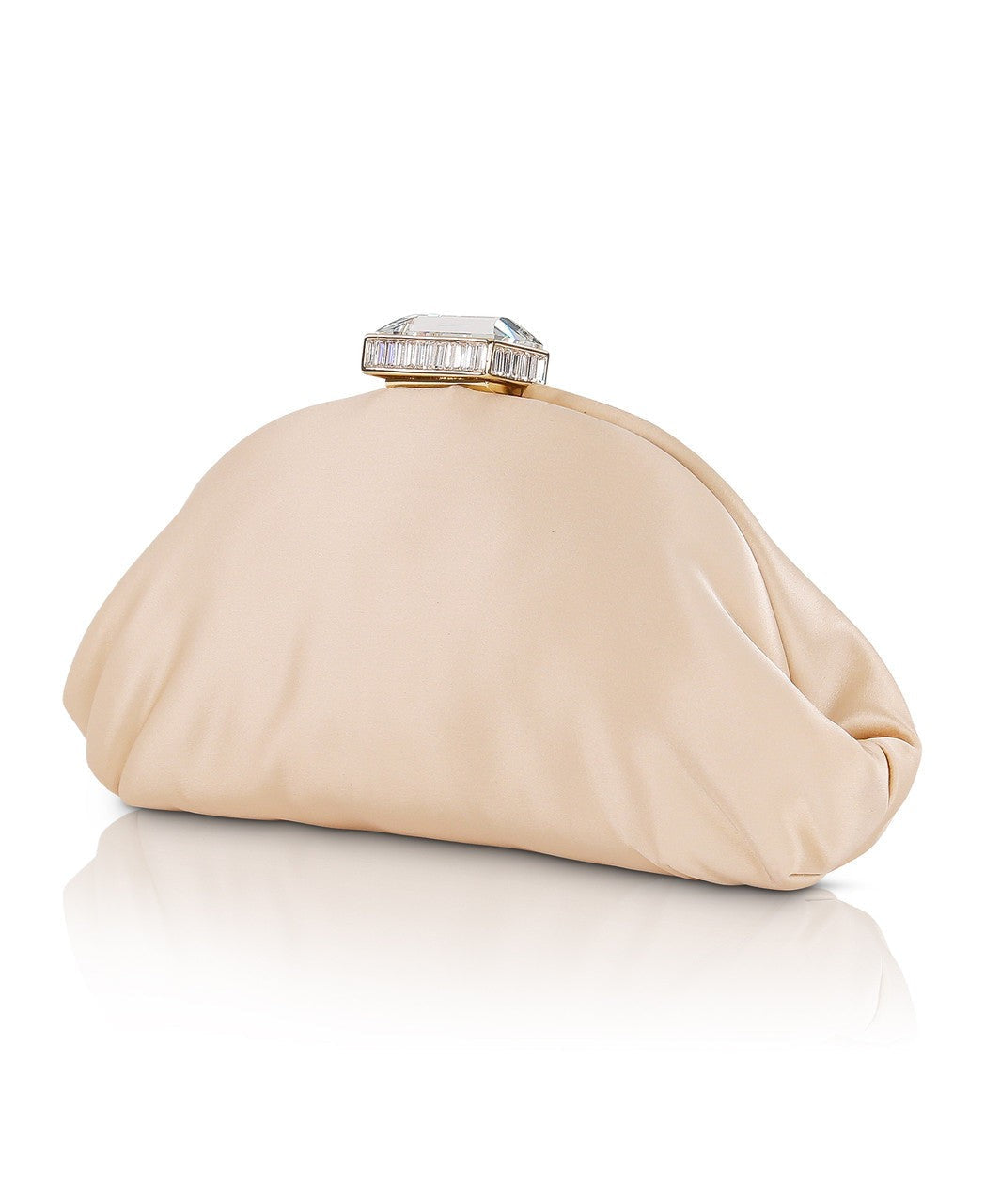 Leia Satin Pouch Clutch