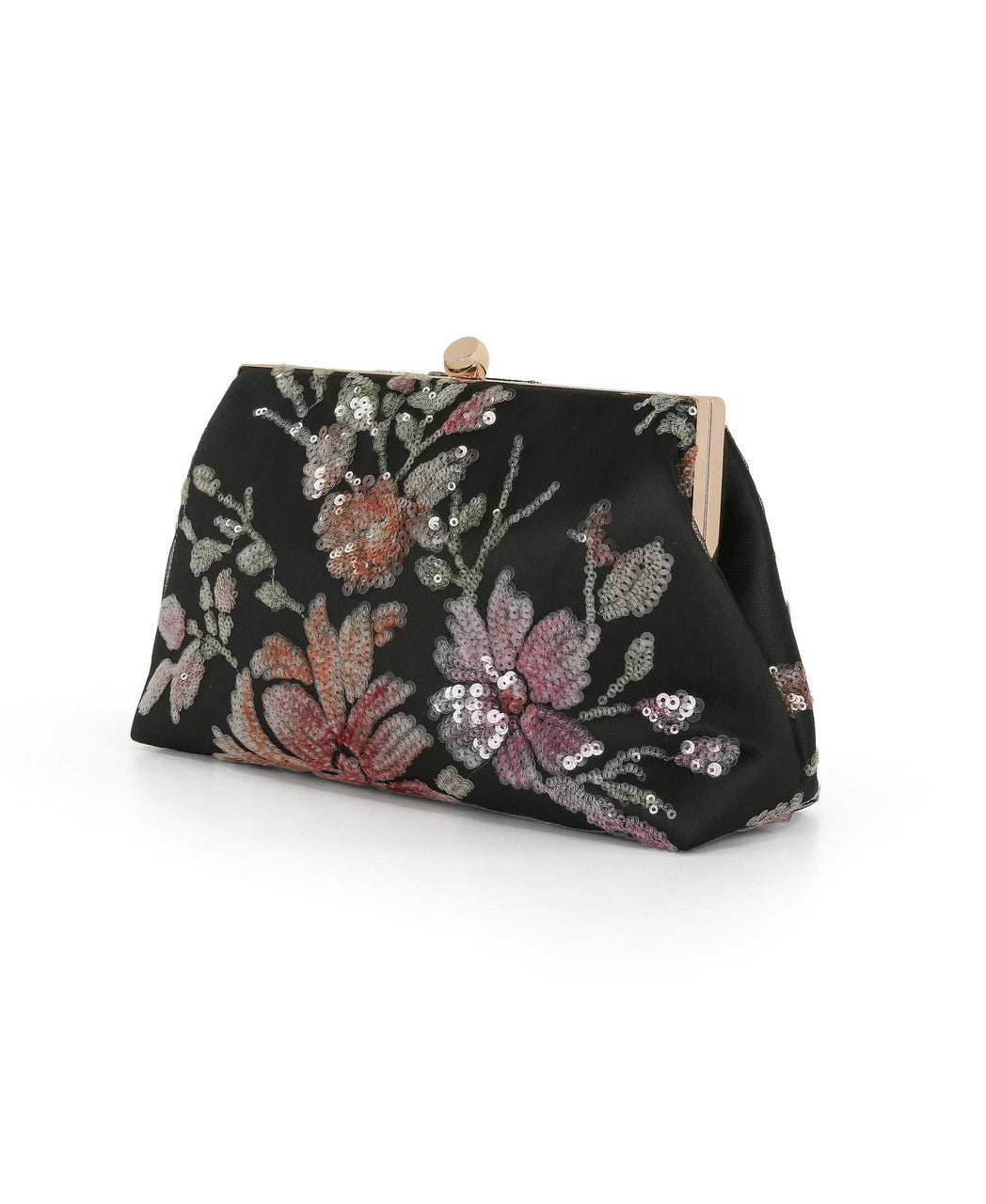 Lyric Sequin Floral Clutch