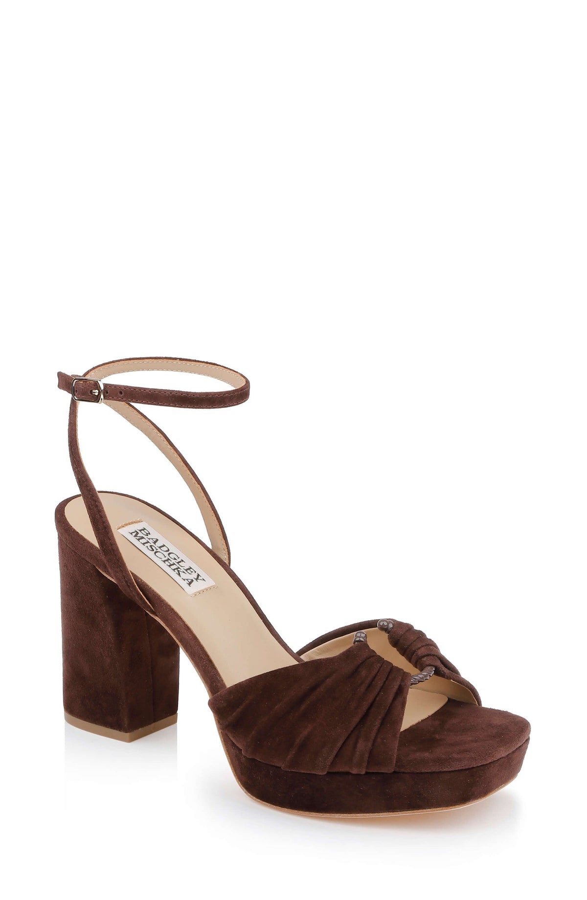 Veda Platform Block Heel Sandal with Ankle Strap