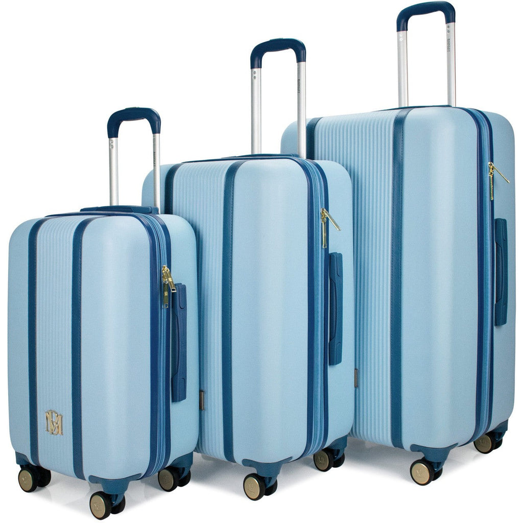 Mia 3 Piece Expandable Retro Luggage Set