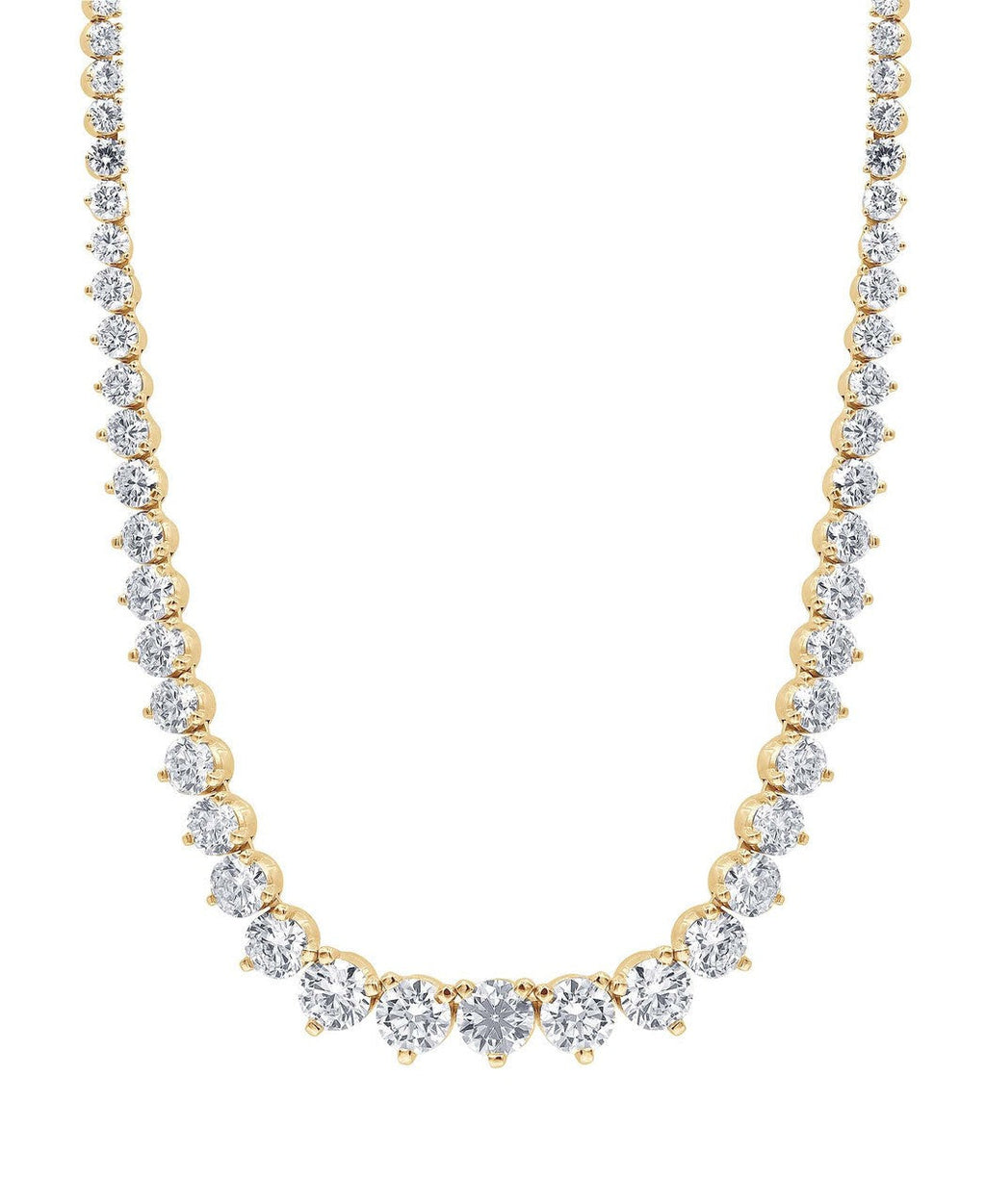 15CTTW Diamond Graduated Collar Necklace