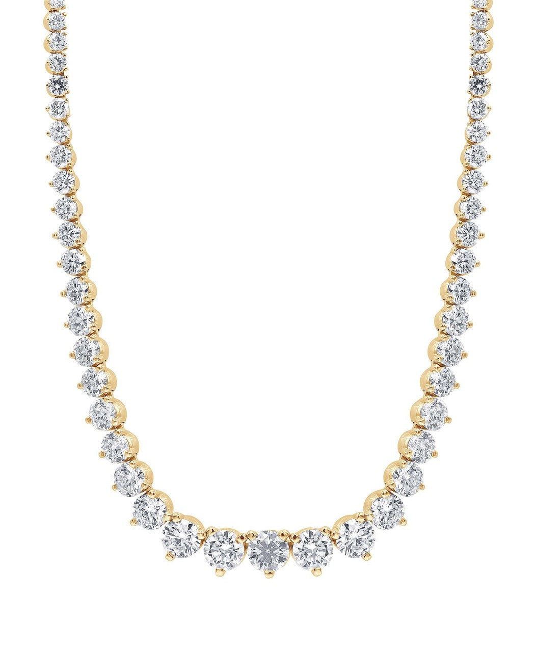15CTTW Diamond Graduated Collar Necklace