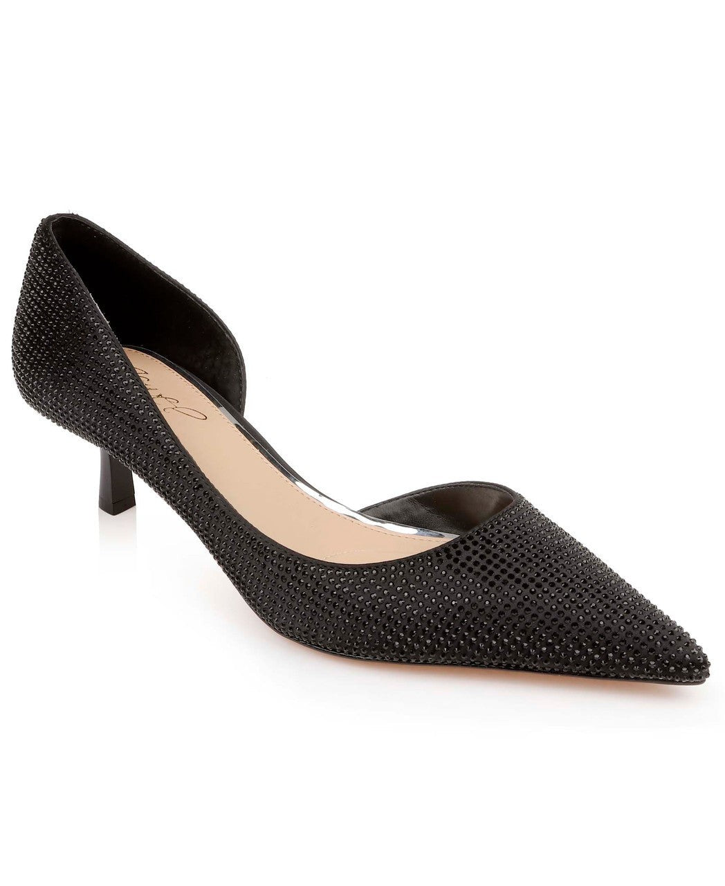 Teegan Pointed Toe Kitten Heel Pumps