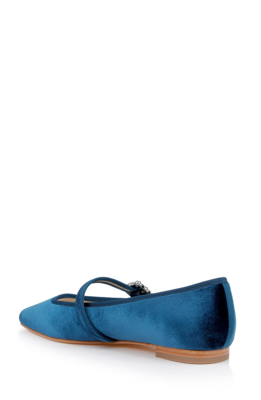 Brystol Ballerina Flats with Crystal Buckle