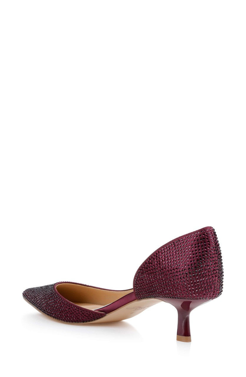 Teegan Pointed Toe Kitten Heel Pumps