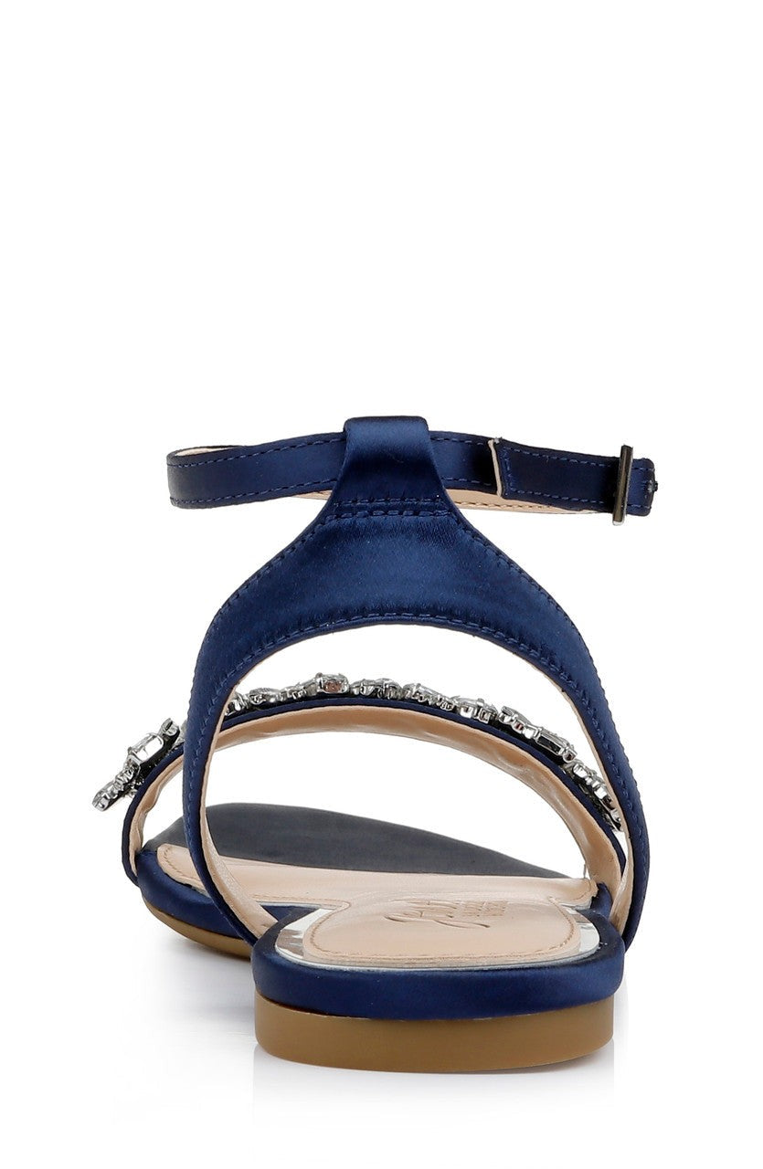 Ohara Minimalist Crystal Adorned Flats