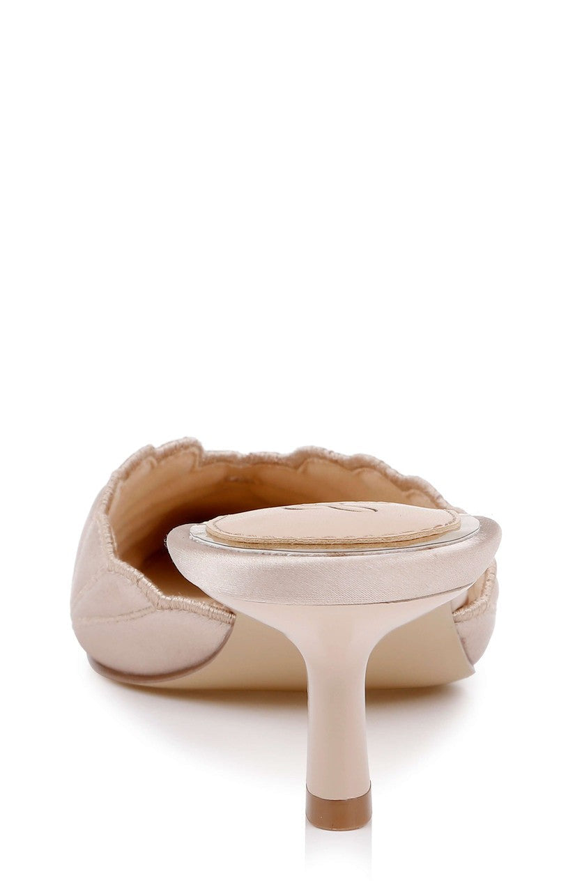 Palmer Pointed Toe Kitten Heel Mules