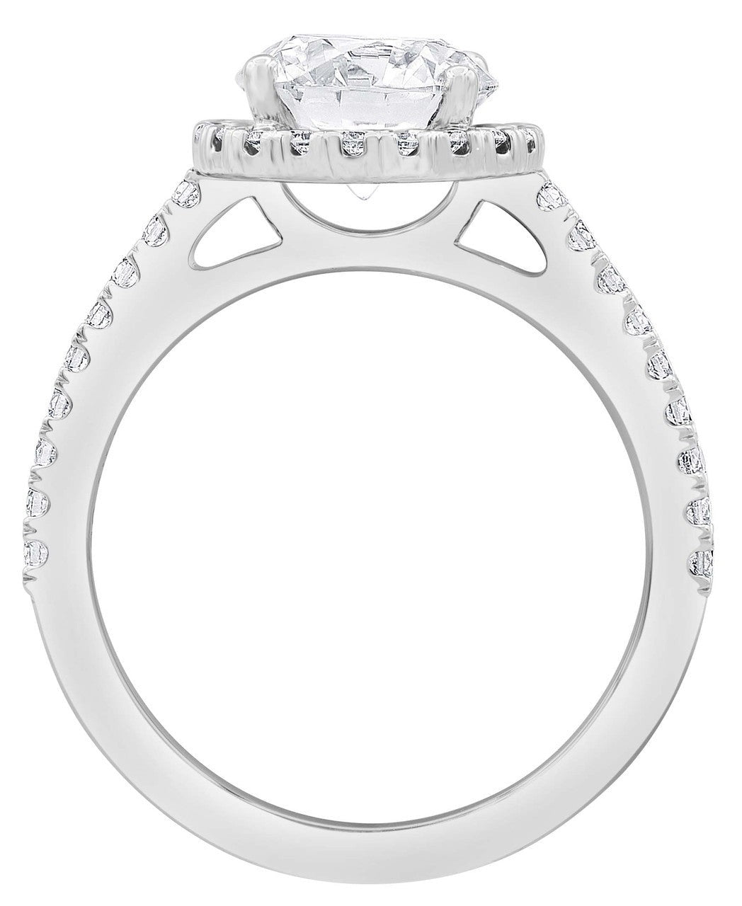 Diamond Halo Solitaire Plus Engagement Ring