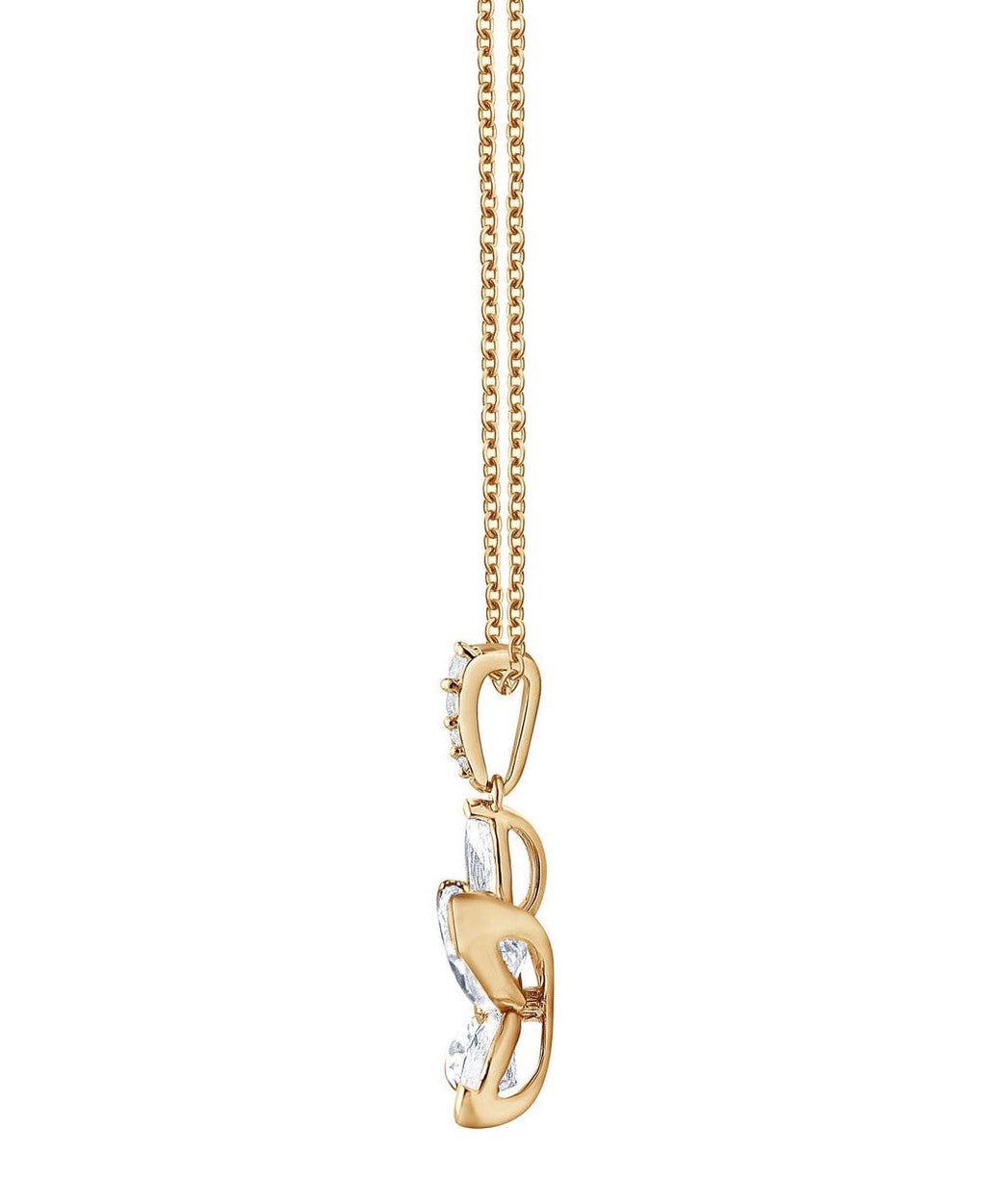 Diamond Butterfly Pendant Necklace