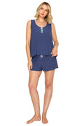 Luxe Rib Modal Blend Henley Top & Short Set