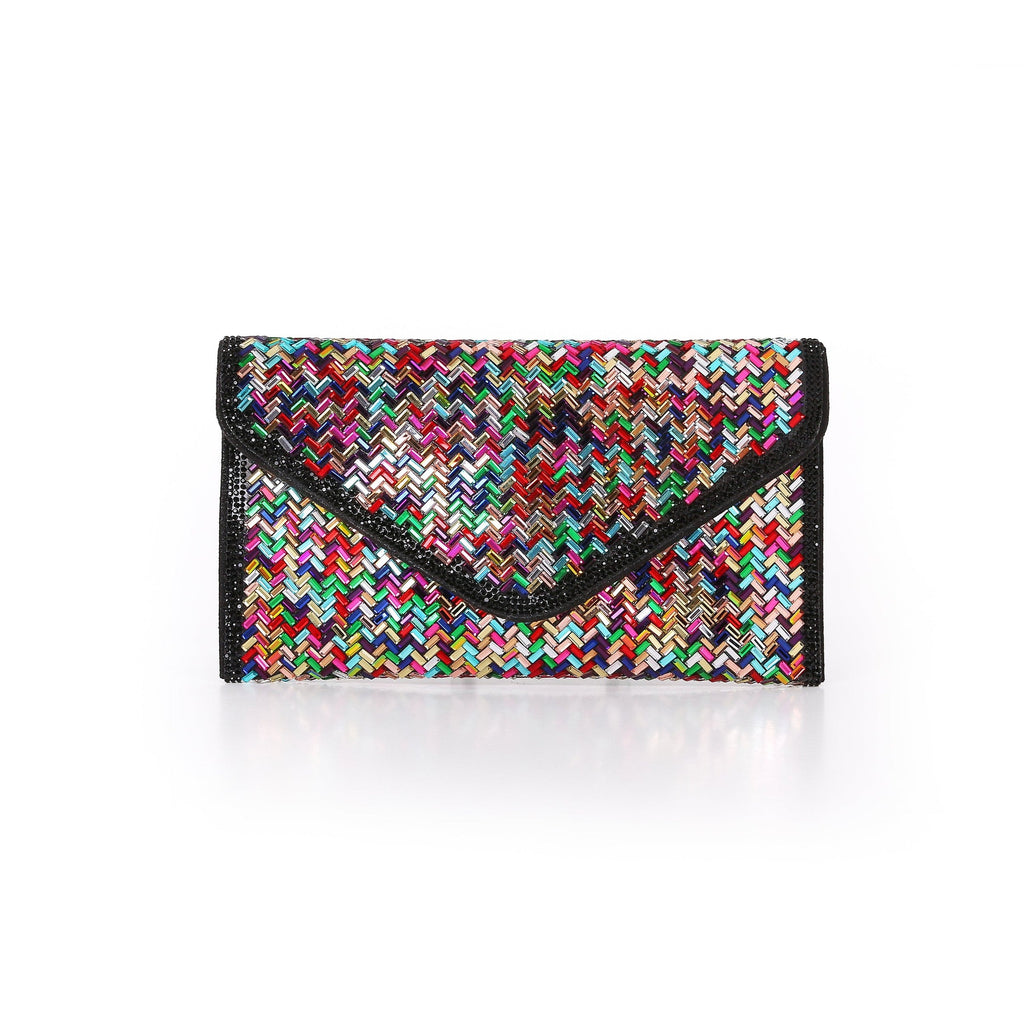 Bibi Slim Crystal Envelope Clutch