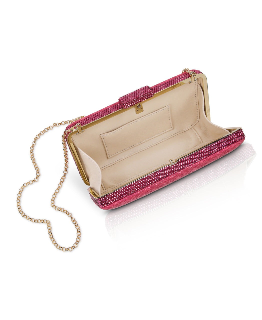 Evelyn Stingray Leather Clutch