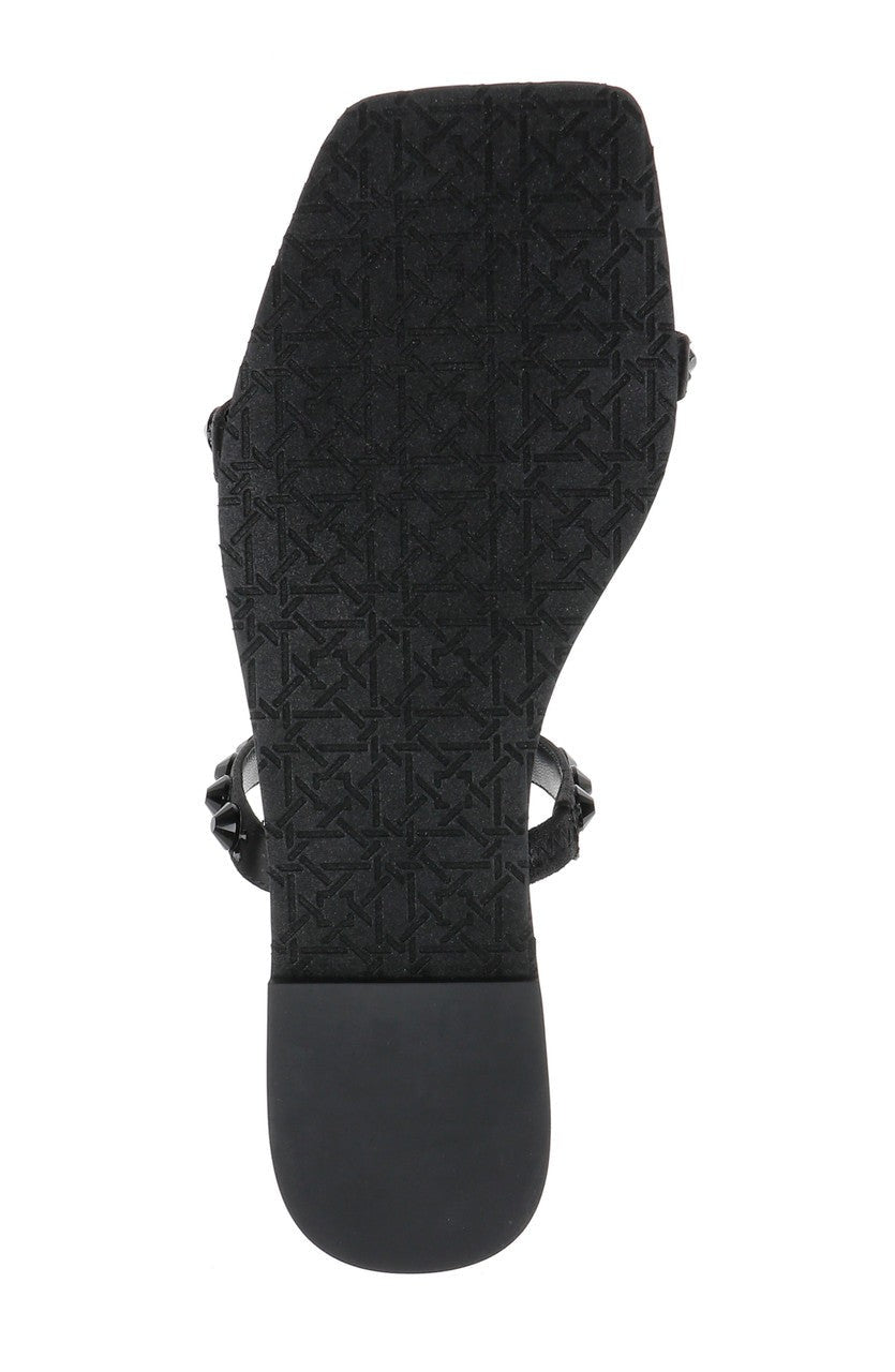 Honesty Flat Sandals with Gemstone-Studded Straps
